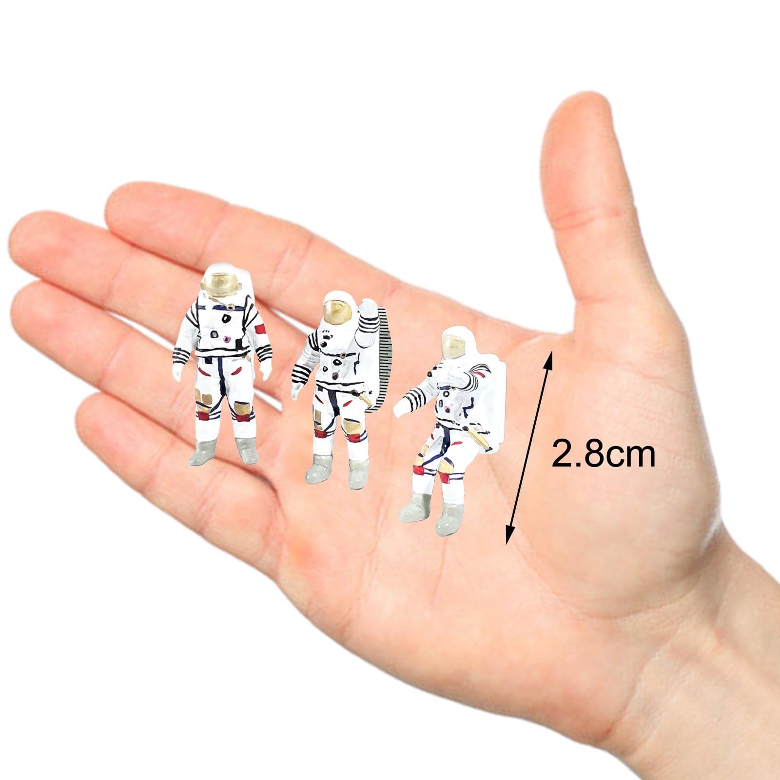 Amazon | Oshhni 1:64 スケール宇宙飛行士フィギュアミニ